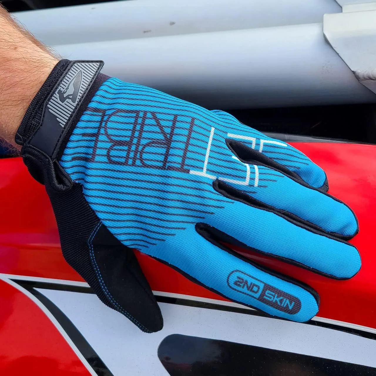 Jettribe Jet Ski PWC Gloves GP-30 Series - Breathable Full Finger Gloves for Men, Women, and Youth - Enhanced Grip and Comfort for Ultimate Watercraft Riding Experience