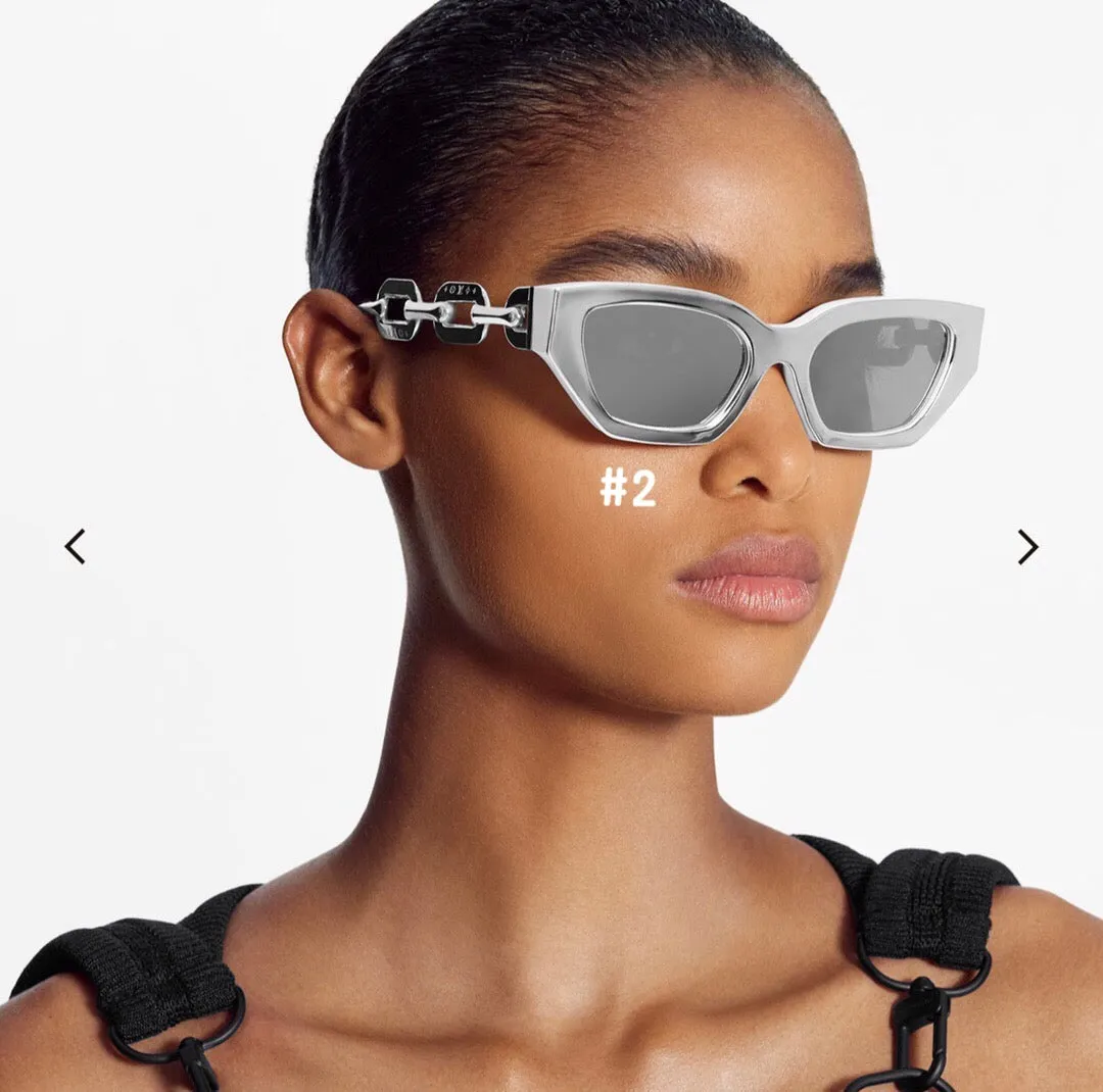 JW602 LB Edge Cat Eye Sunglasses / 54x19x145mm