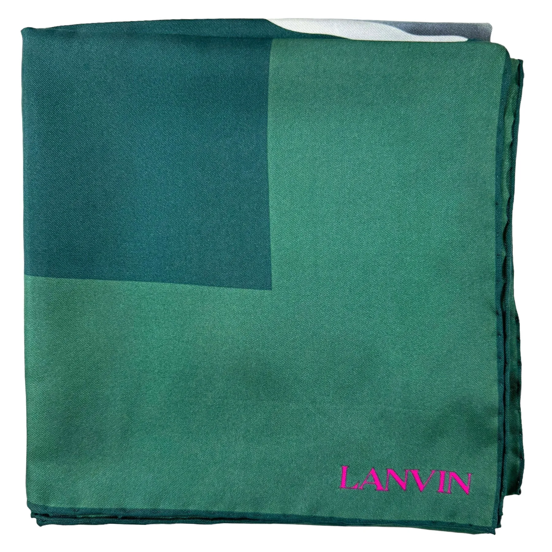 Lanvin Scarf Green Calla Lily Floral