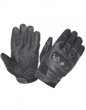 Leather & Mesh Full Finger Glove