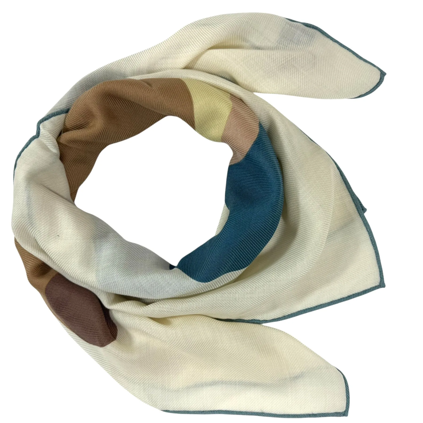 Loro Piana Scarf Cashmere Silk Abstract Design
