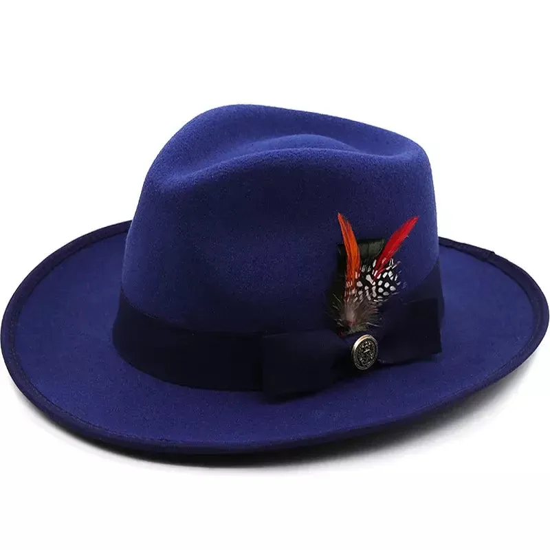 Lubeck Feathers Wool Fedora Hat