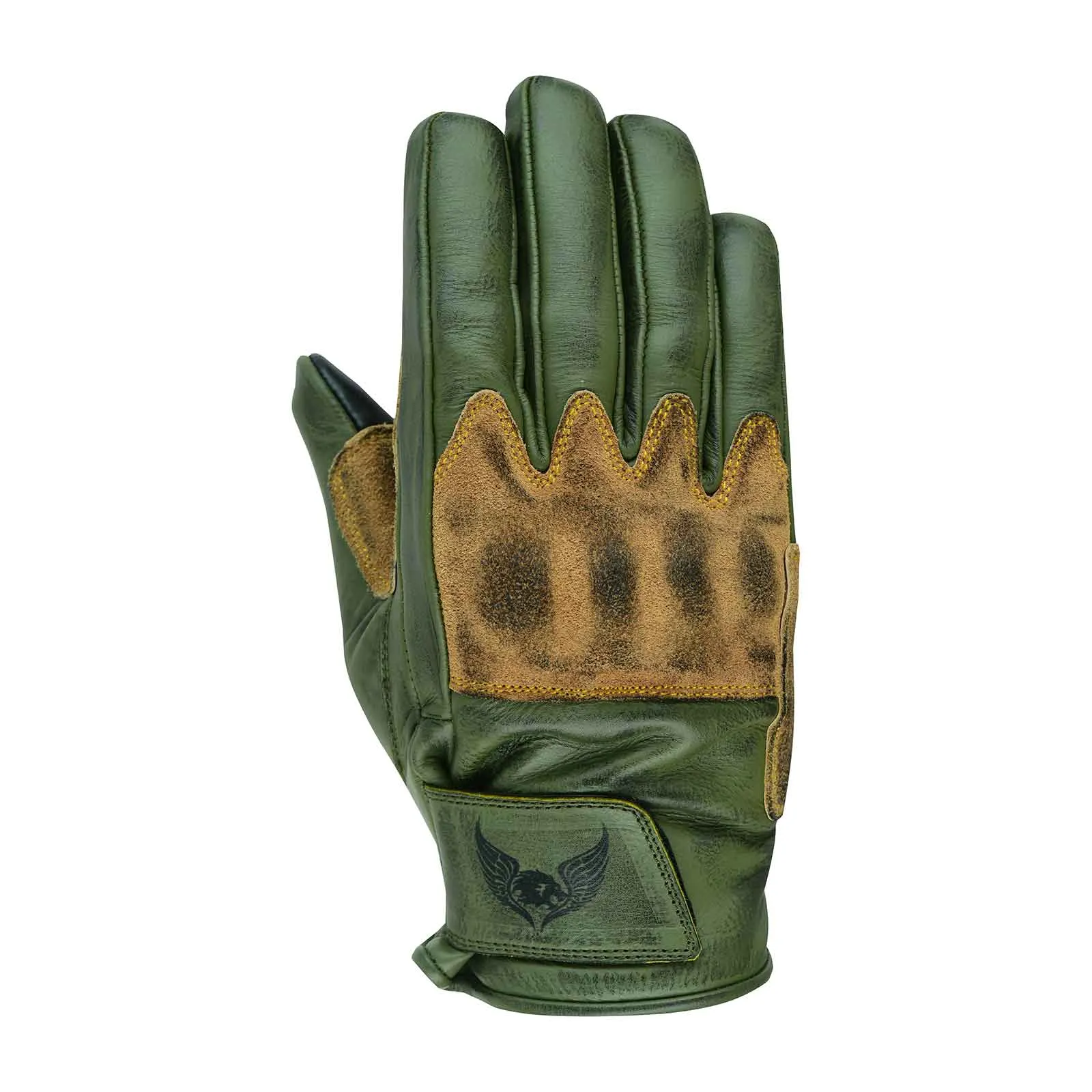 Men’s CE Certified Leather Motorbike Gloves - USA