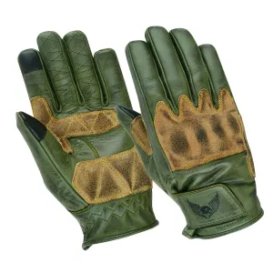 Men’s CE Certified Leather Motorbike Gloves - USA