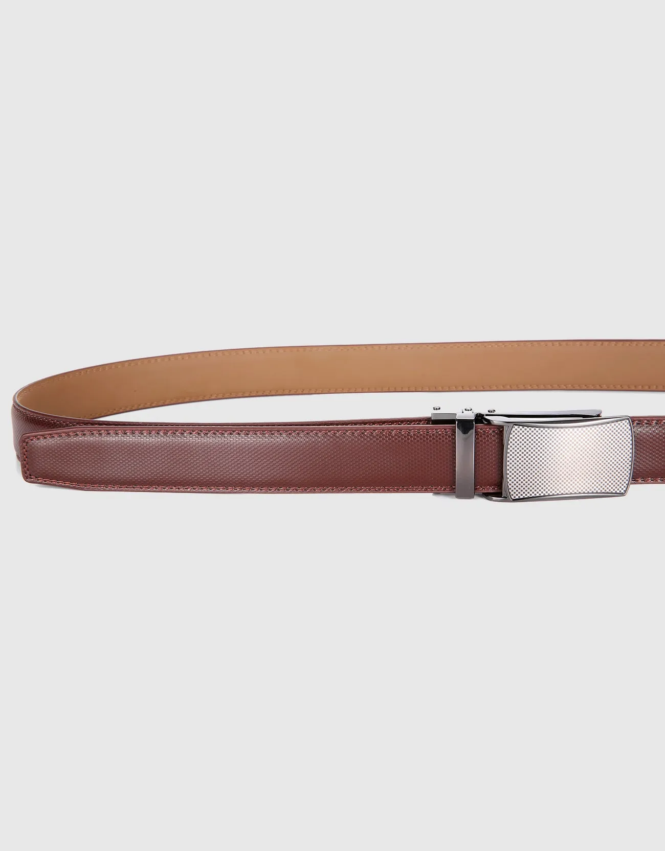 Men's Checkered Ratchet Belt