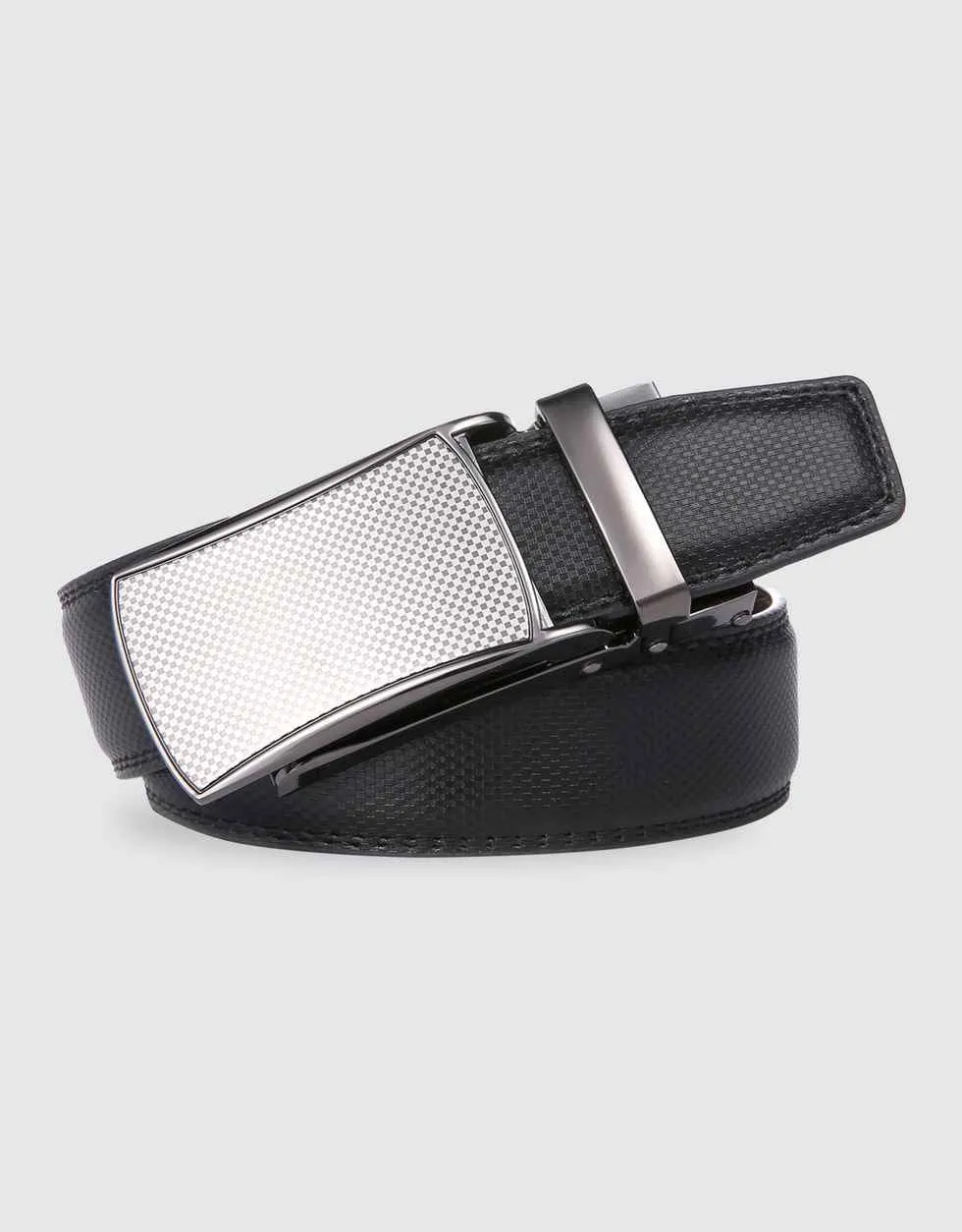Men's Checkered Ratchet Belt