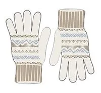 Nettle Recycled Knitted Gloves - Birch