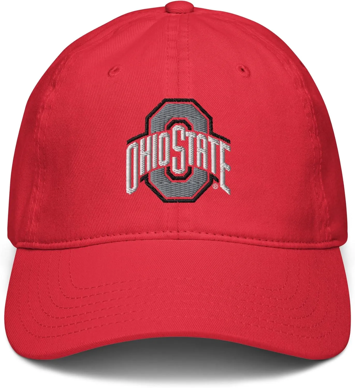 Ohio State Buckeyes Icon Red Officially Licensed Adjustable Baseball Hat