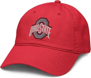 Ohio State Buckeyes Icon Red Officially Licensed Adjustable Baseball Hat