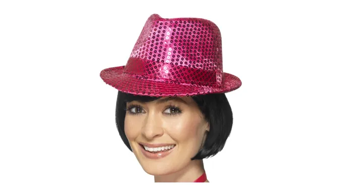 Pack of 10: New Year's Party Hats - Sequin Fedora, Cowboy, Newsboy, Cap Styles - Ships Next Day!