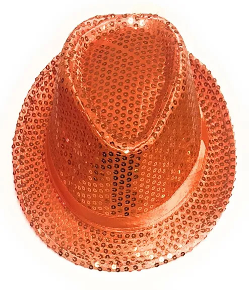 Pack of 10: New Year's Party Hats - Sequin Fedora, Cowboy, Newsboy, Cap Styles - Ships Next Day!