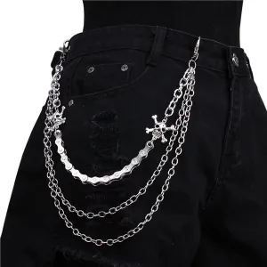 Pants Chain for Men Women -Trouser Chains, Jean Chains Goth Accessories Pant Chain Punk Acrylic Coloured Trouser Chain for Pants (Style 3) (Style 1)