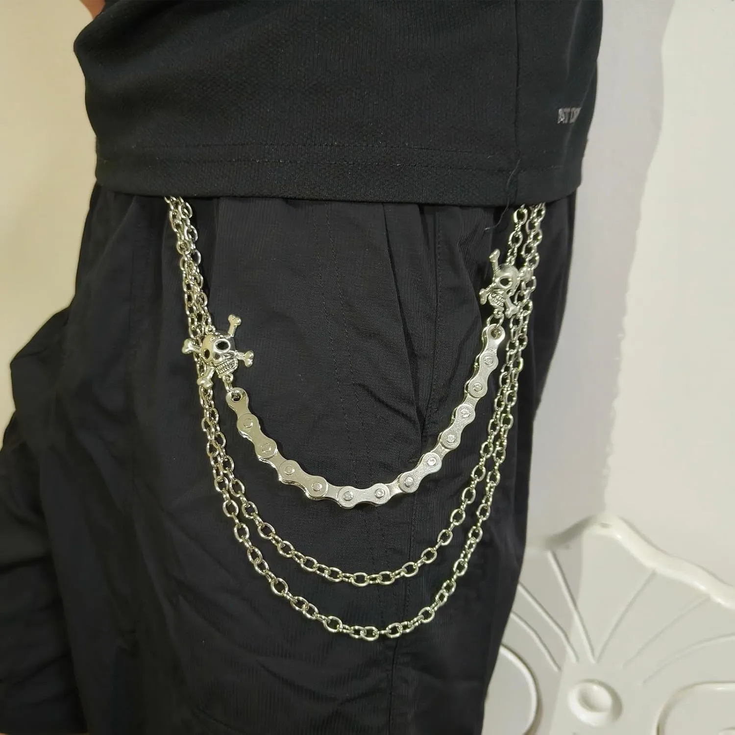 Pants Chain for Men Women -Trouser Chains, Jean Chains Goth Accessories Pant Chain Punk Acrylic Coloured Trouser Chain for Pants (Style 3) (Style 1)
