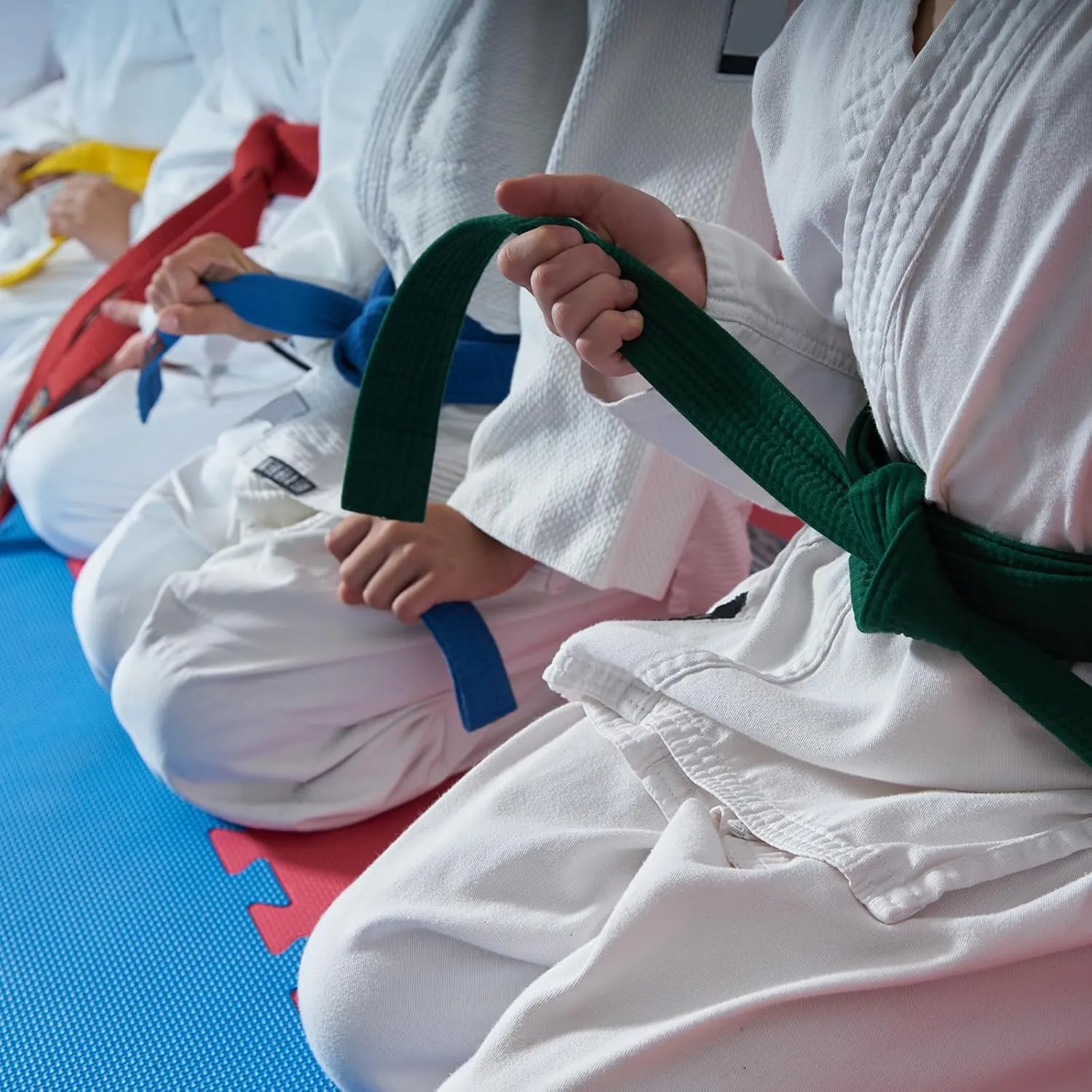 PATIKIL Taekwondo Colored Ranking Belts, Polyester Martial Arts Judo Karate Belt for Coach Teaching Practice