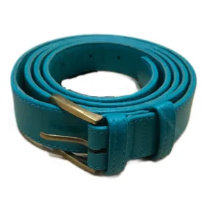 Plus Size Leather Belt - Turquiose