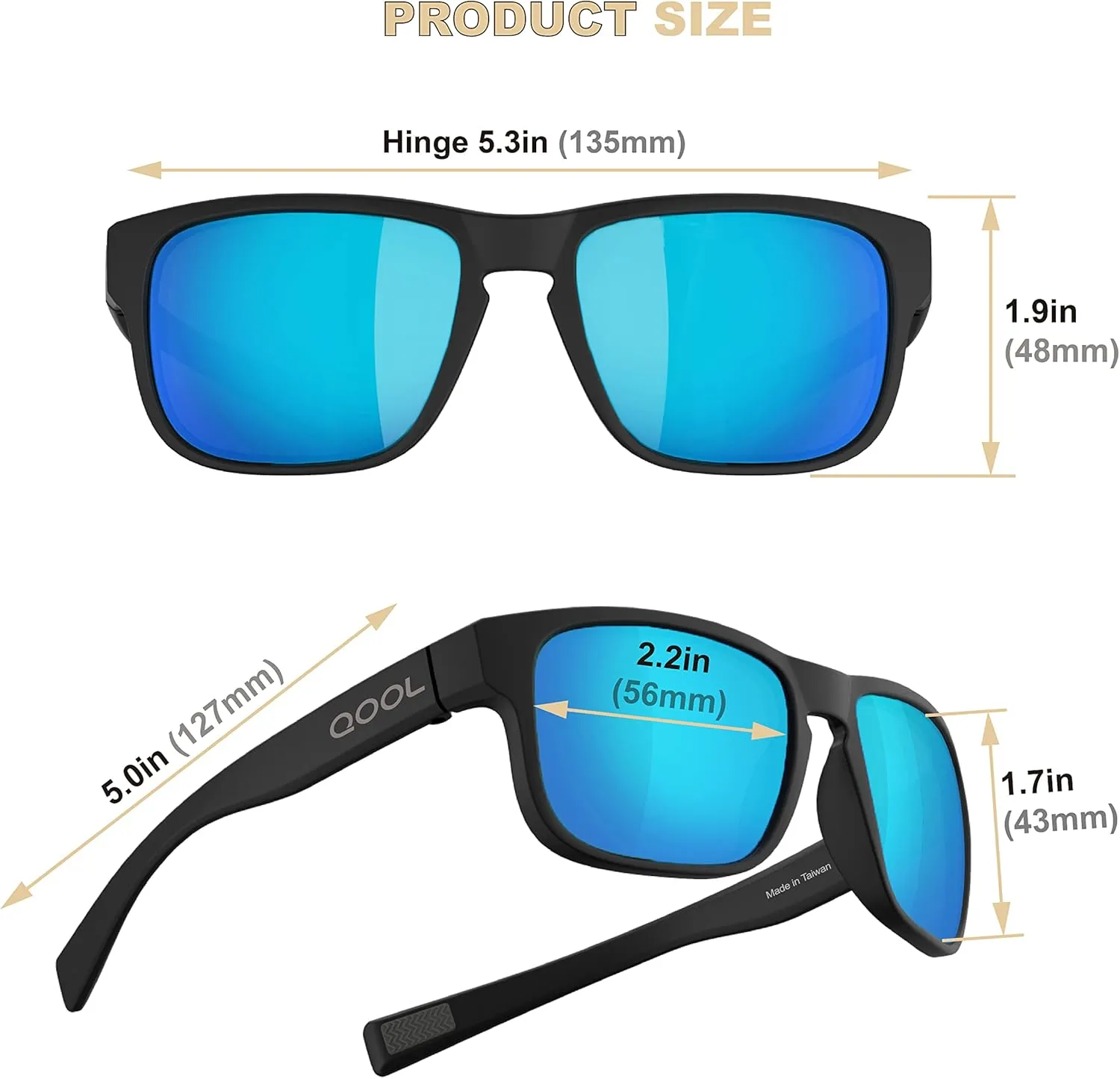 Polarized fishing Sunglasses for Men Women Running Golfing Cycling Hiking Outdoor Padel Tennis