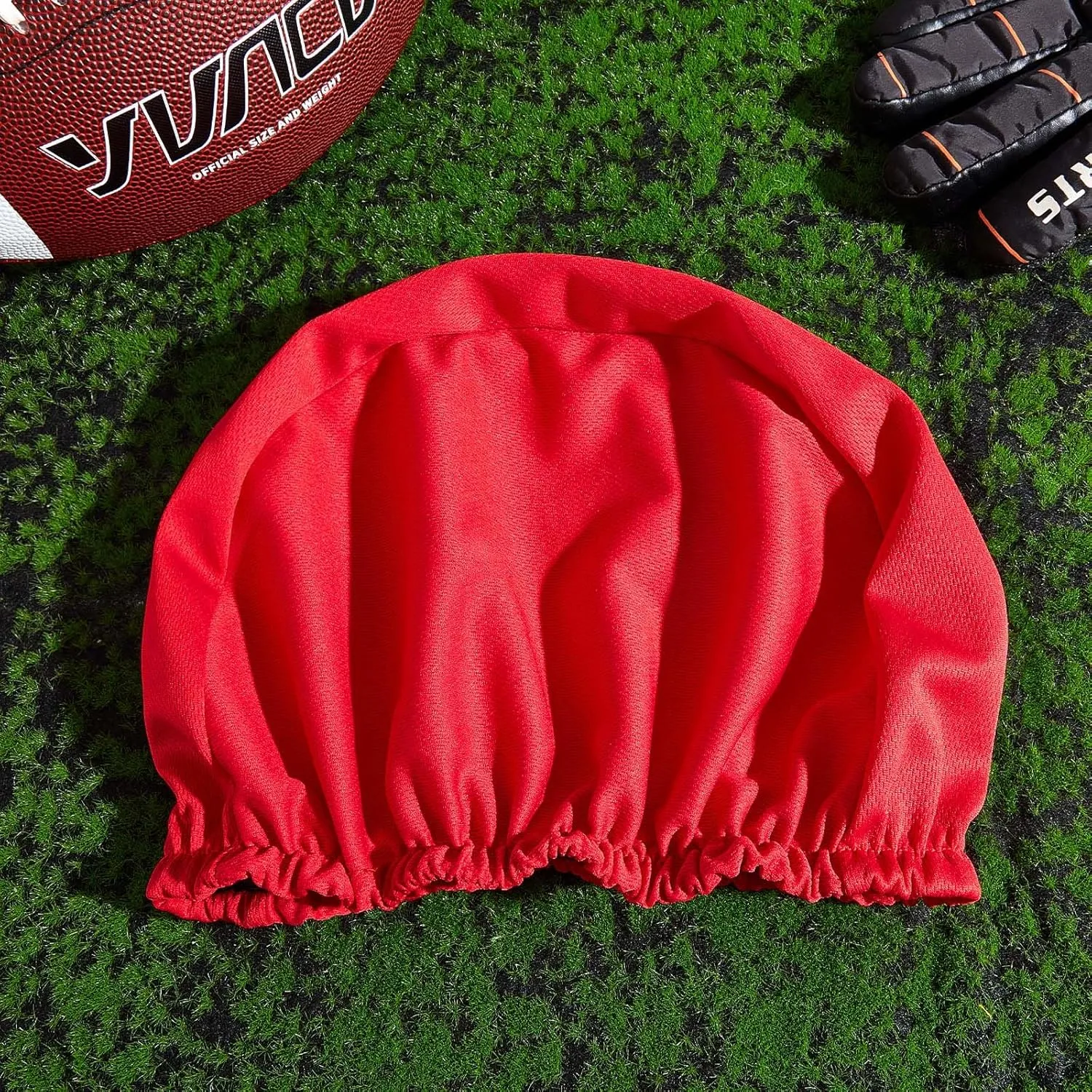 Ramede 12 Pieces Football Helmet Covers for Practice Scrimmage Cap Helmet Cover Bright Colors Scrimmage Cap for Youth Adult Football Hockey Lacrosse Training Accessories 10.4 Inch in Diameter