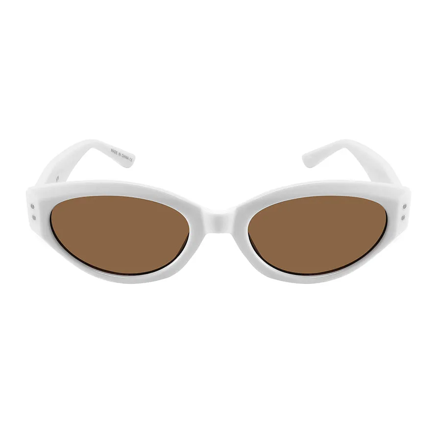 RETRO LADIES SMALL CAT-EYE SUNGLASS 34308-FLSD