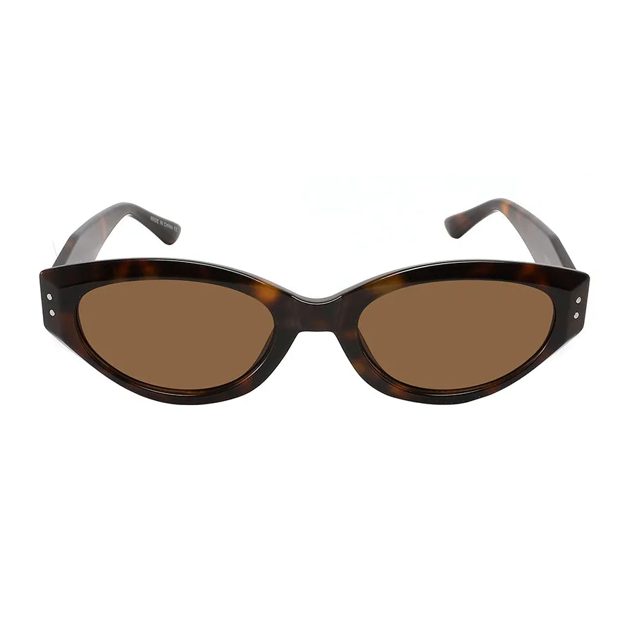 RETRO LADIES SMALL CAT-EYE SUNGLASS 34308-FLSD