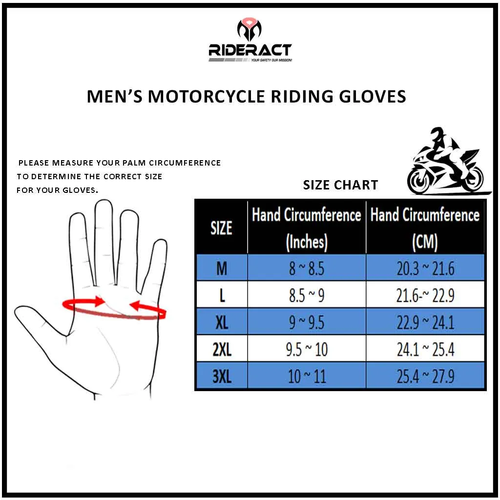 RIDERACT® Summer Motorcycle Gloves Rock’It Riding Gloves