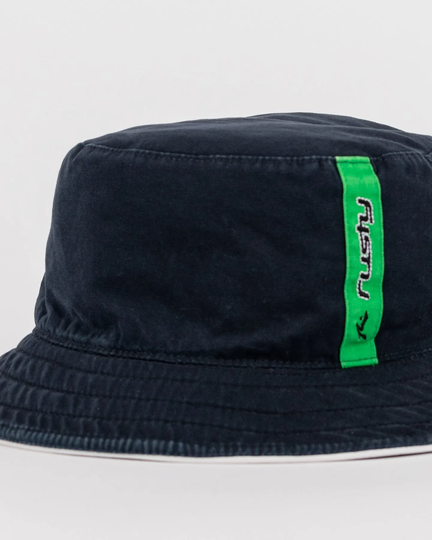 Rusty Hi-Vis Reversible Bucket Hat - Navy Blue