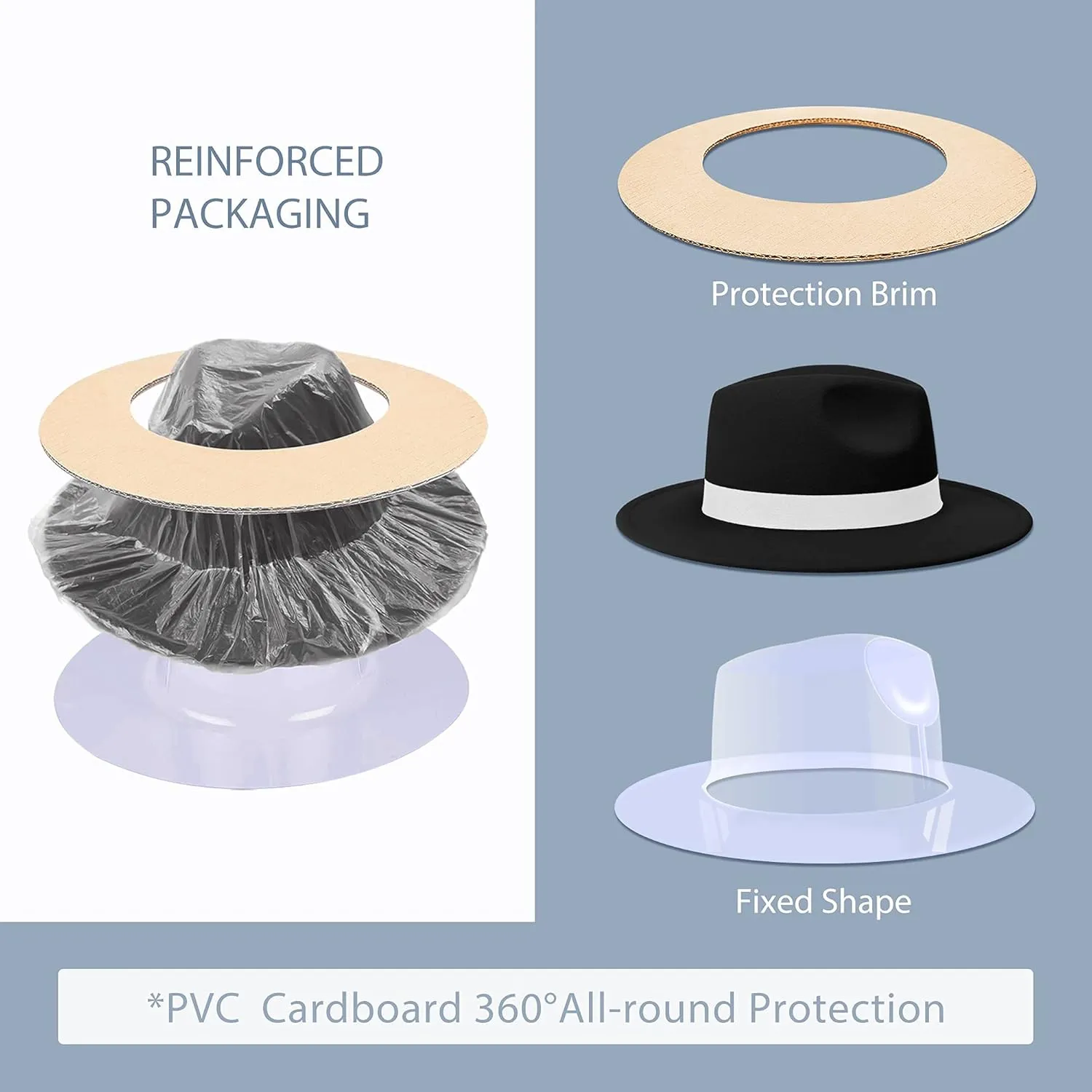 SAJUZEN Womens & Mens Fedora Hats, Wide Brim Fedora Hats for Women Men