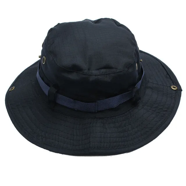 Sidiou Group Dome  Bucket Hats Men Women Military Camo Cap Casual Bucket Camping Hiking Travel Sun Bob Fishing Hats Unisex