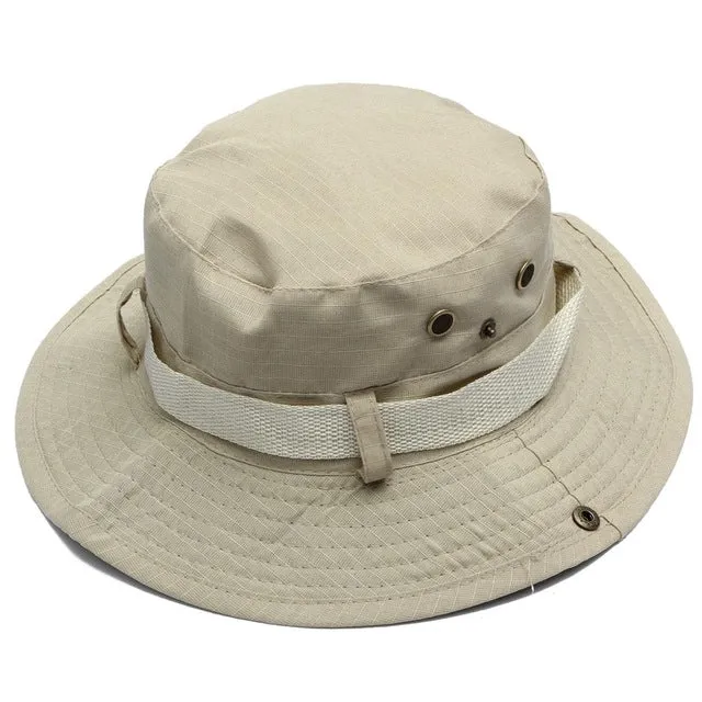 Sidiou Group Dome  Bucket Hats Men Women Military Camo Cap Casual Bucket Camping Hiking Travel Sun Bob Fishing Hats Unisex