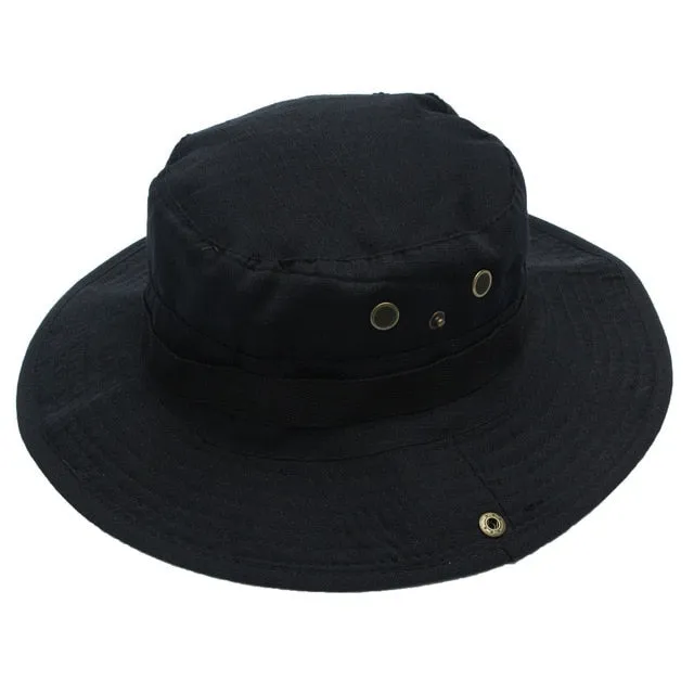 Sidiou Group Dome  Bucket Hats Men Women Military Camo Cap Casual Bucket Camping Hiking Travel Sun Bob Fishing Hats Unisex