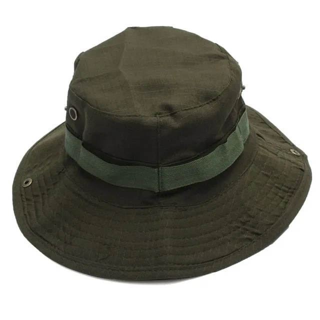 Sidiou Group Dome  Bucket Hats Men Women Military Camo Cap Casual Bucket Camping Hiking Travel Sun Bob Fishing Hats Unisex
