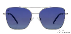 Silver Aviator Full Rim Unisex Sunglasses by Vincent Chase-151275