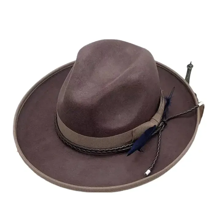 Steinbeck Feather Wool Fedora Hat