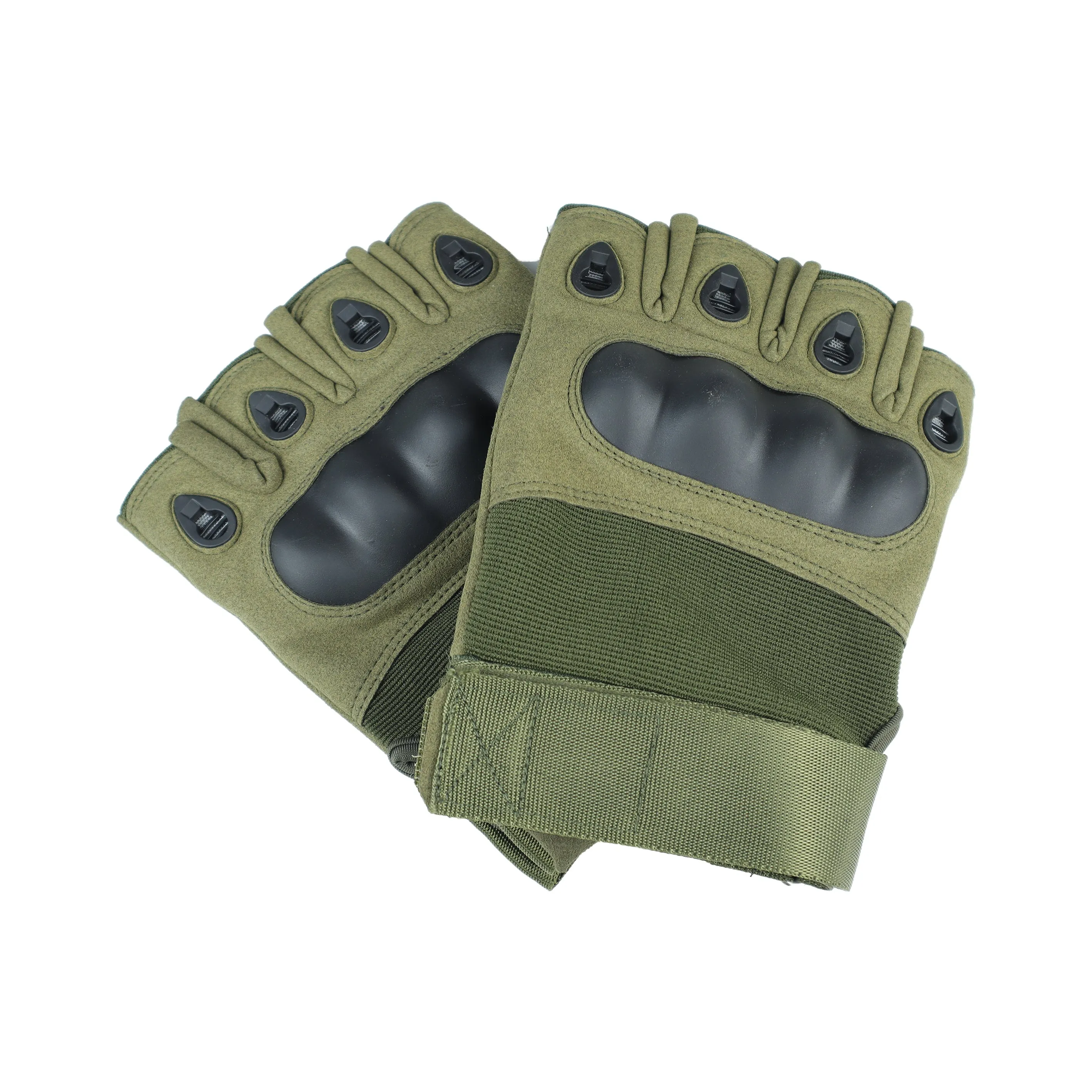 Tactical Fingerless Gloves- Olive Green