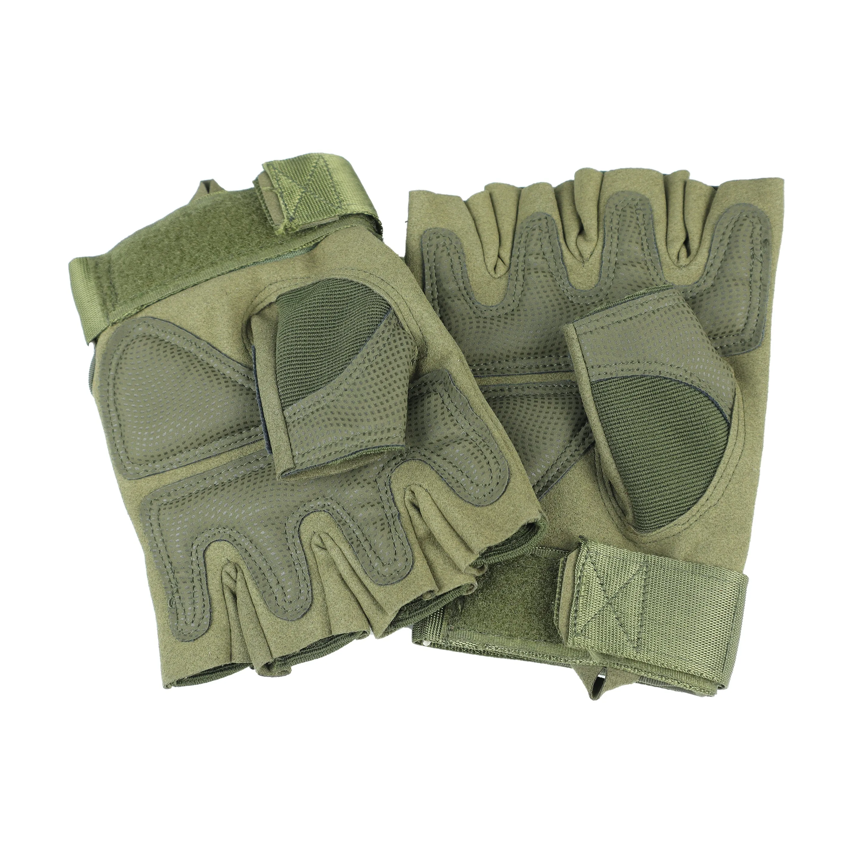 Tactical Fingerless Gloves- Olive Green