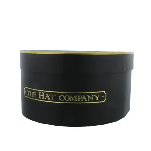 The Hat Company Hat Storage Box Black & Gold