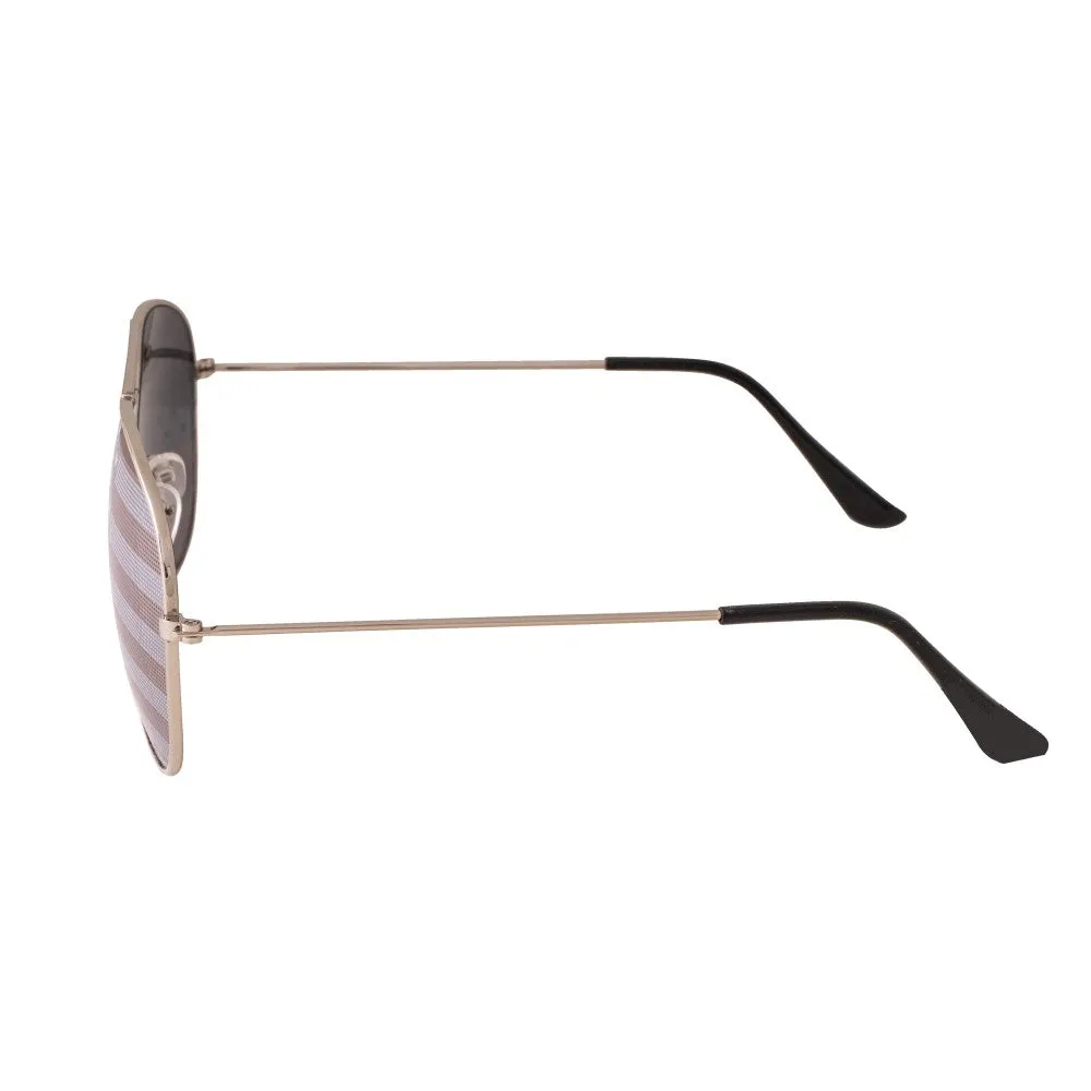 USA Flag Lens Aviator Sunglasses
