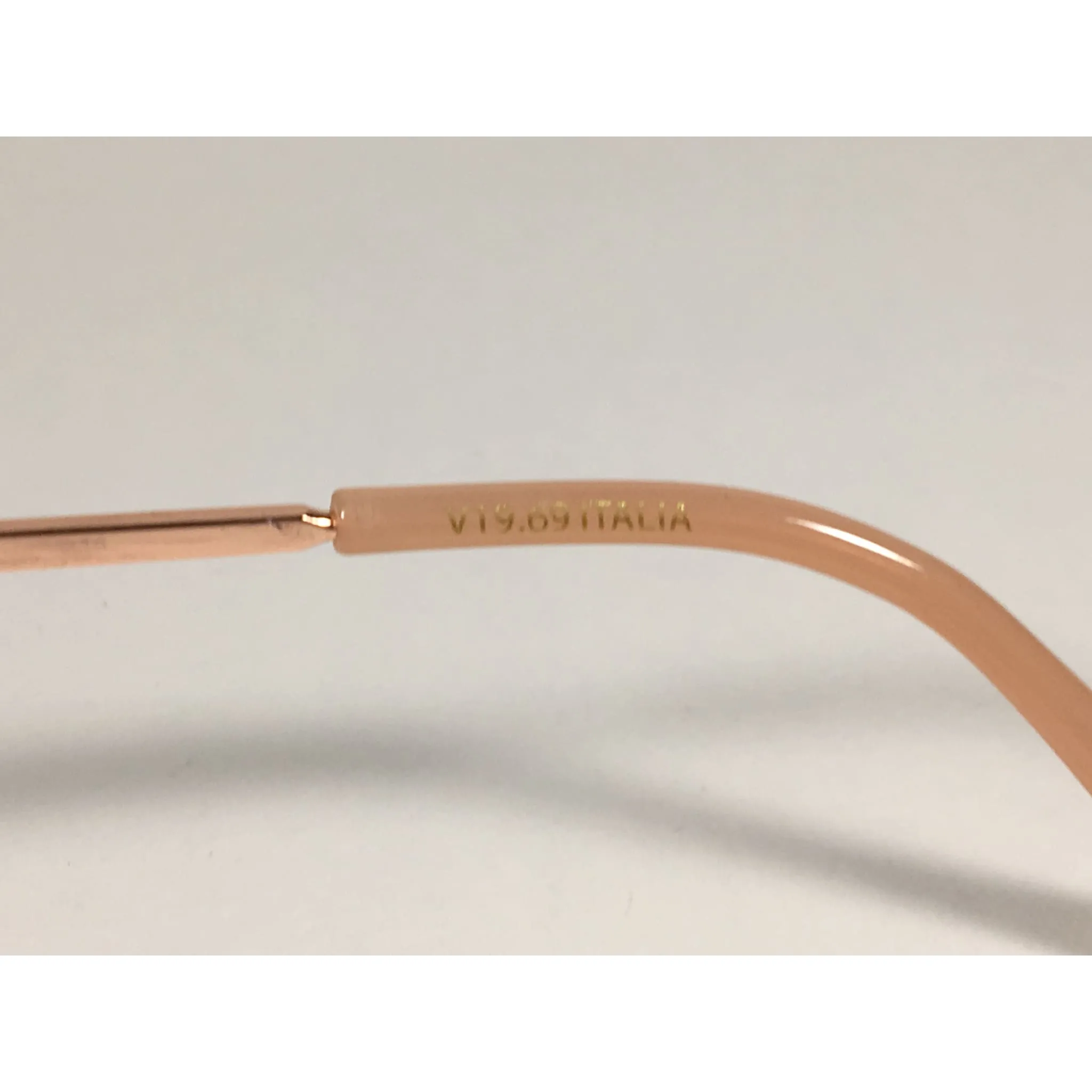 Versace 19V69 Italia Contessa Hexagonal Aviator Pilot Glitter Brow Bar Sunglasses Rose Gold Frame Brown Pink Gradient Lens