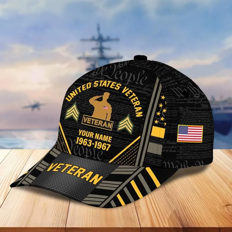 Veteran Hats for Men  Military Veteran Caps, Patriotic Ball Cap, Gift for Veterans Day, Adjustable Design, Tactical Ball Cap
