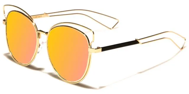 VG Steampunk Round Mirror Sunglasses for women