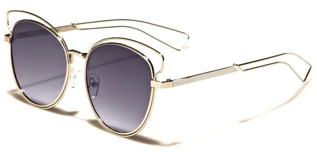 VG Steampunk Round Mirror Sunglasses for women