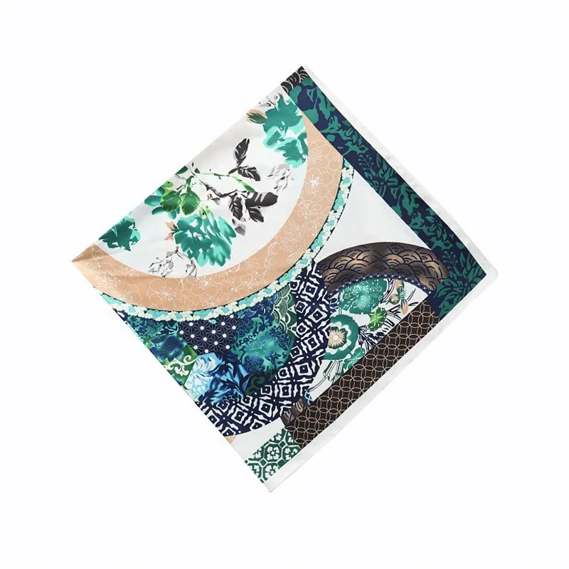 Vintage Garden Floral Print Silk Scarves - 50"x50" - 14 Styles