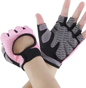 Weight Lifting Gloves for Men Women Gym Half-Finger Glove with Anti Slip Palm Hand Protection for Workout Training, Fitness, Hanging, Pull up, Cycling, Exercise