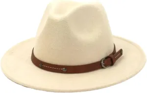 Women Wide Brim Fedora Hat Unisex Mens Womens Church Hats Panama Hats Felted Jazz Hats Rancher Hats