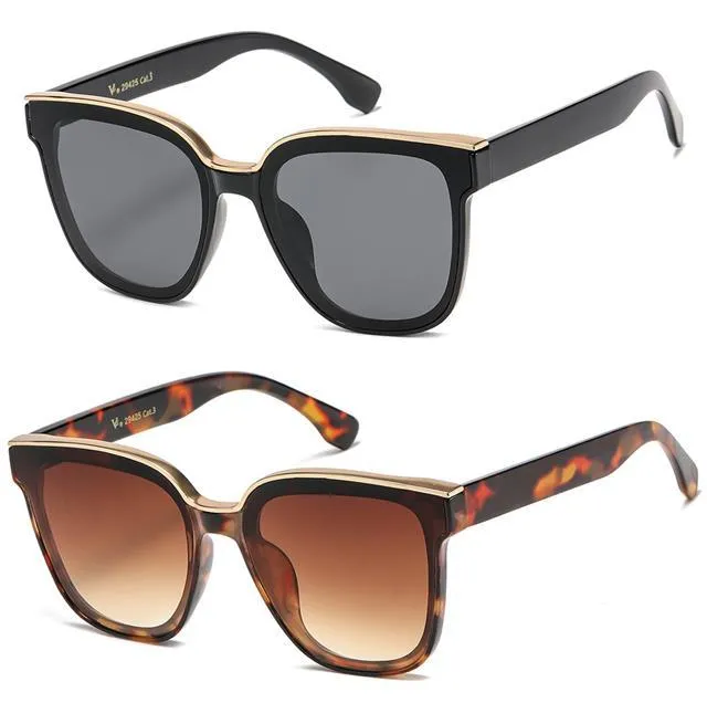 Womens Designer Cat Eye sunglasses with Thick Rim