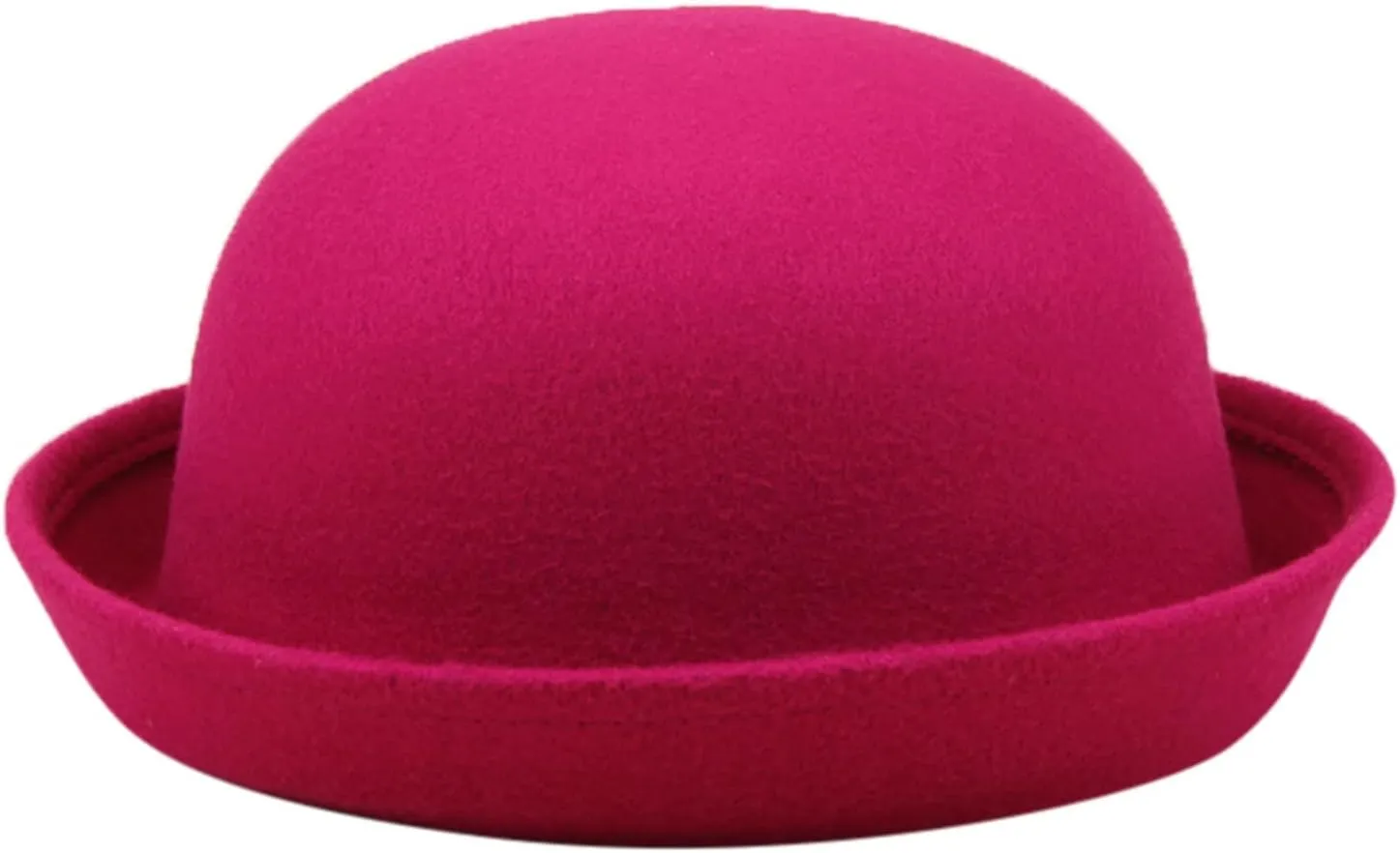 Womens Roll-up Brim Fedora Hat Elegant Adults Solid Hat Panama Bowler Bucket Hat Mens Summer hat for Unisex