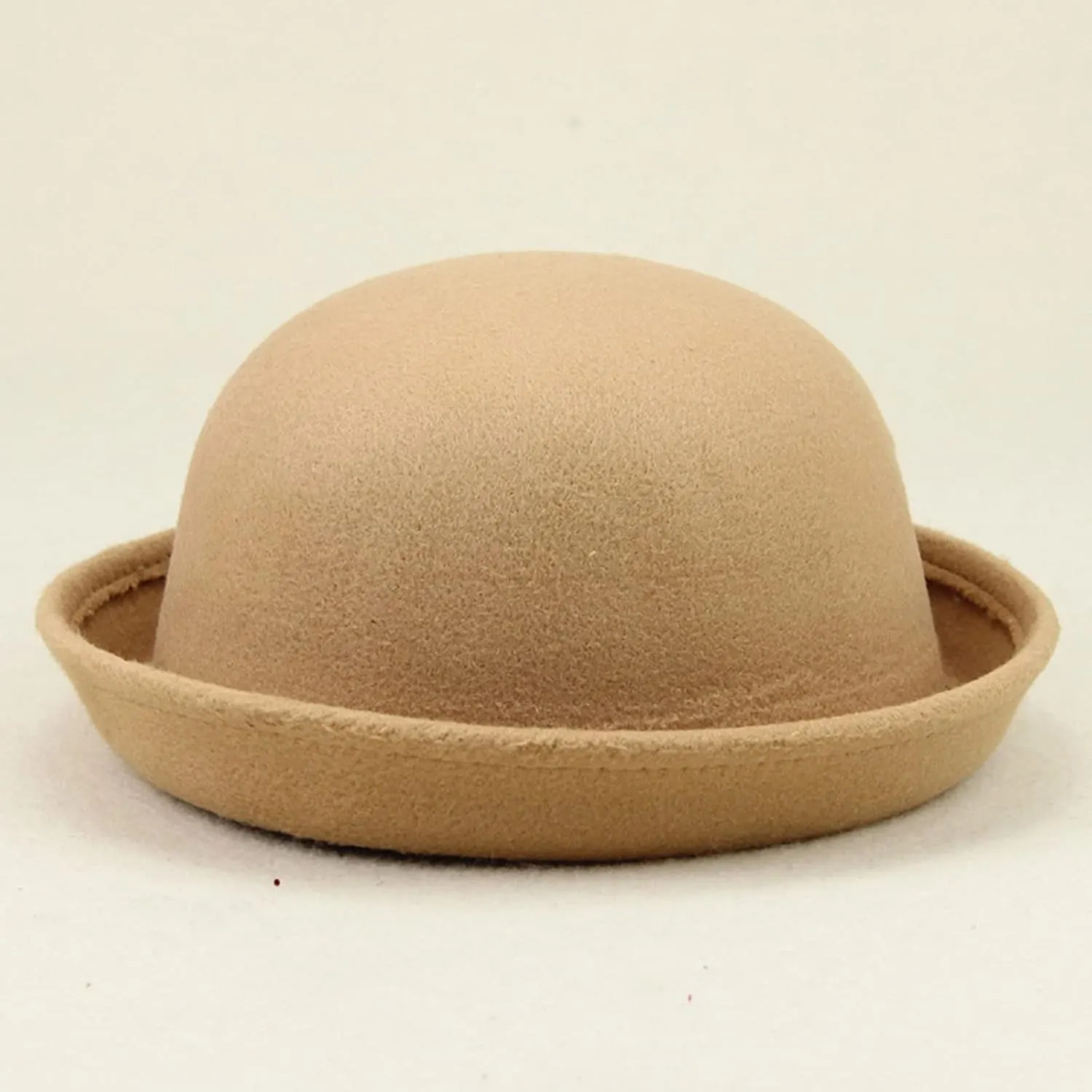 Womens Roll-up Brim Fedora Hat Elegant Adults Solid Hat Panama Bowler Bucket Hat Mens Summer hat for Unisex