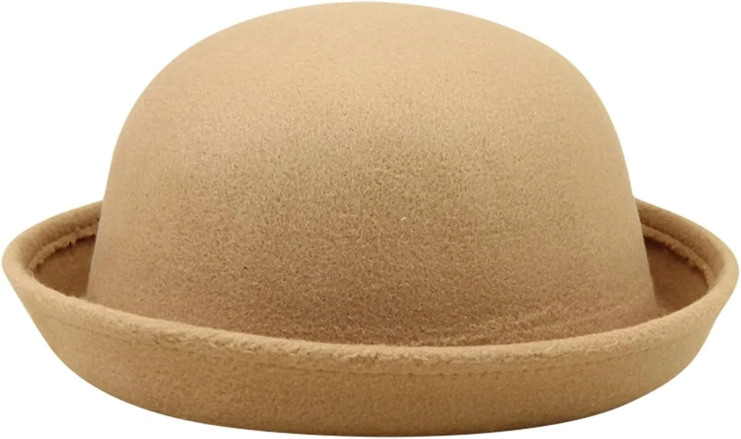 Womens Roll-up Brim Fedora Hat Elegant Adults Solid Hat Panama Bowler Bucket Hat Mens Summer hat for Unisex