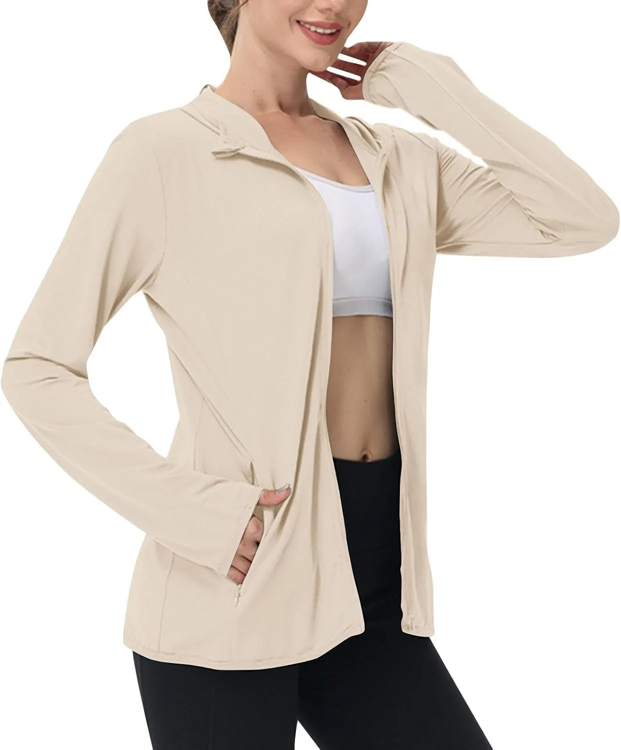 Women's UPF 50  UV Sun Protection Jacket Hooded SPF Cooling Sun Shirt Lightweight Hiking Fishing Summer Clothing