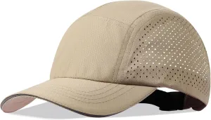 XXL Mens Quick Dry Baseball Cap Cooling Breathable Mesh Sports Cap Lightweight Run Hat with Reflective Trim