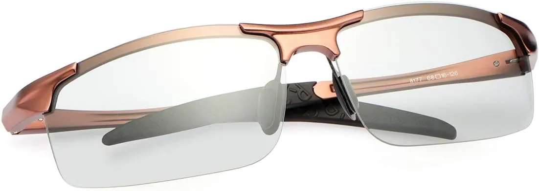YIMI Men Photochromic Polarized Sports Sunglasses Cycling Fishing Driving Glasses UV Protection Eyeglasses Anti Glare Eyewear